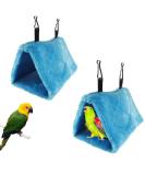 Tfwadmx 2Pcs Bird Tent Plush Hammock Nest for Cage - Cozy Sleeping Bed for Parrot, Eclectus, Parakeet, Cockatiels, Cockatoo, Lovebird - Buy Online on GoSupps.com