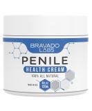 Bravado Labs Premium Penile Health Cream - 100% Natural Moisturizing Lotion to Increase Sensitivity for Men. Relief Cream for Chafing, Itching, Cracking, Redness, Dryness, and Tenderness (4oz) - Buy Online on GoSupps.com