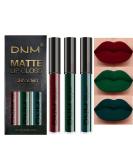3Pcs Matte Lip Gloss Set Matte Liquid Lipstick Set Lip Stain Long-Lasting Waterproof Lipgloss Makeup Gift Lipsticks Set Vibrant Lips Set (#08) - Buy Online on GoSupps.com