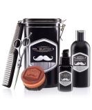 Mr. Burtons Classic Beard Care Set for Men - Premium Beard Oil Shampoo Brush Shears & Comb - Made in Germany - Buy Online on GoSupps.com