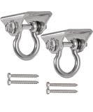 WAREMAID Set of 2 Heavy Duty 180 Swing Hangers Stainless Steel Swing Hook for Ceiling Wooden Porch Swing Hanging kit Playground Gym Rope Boxing Bag Hammock Chair Yoga Swing Mount 1000 lb Capacity 2 Pack - Buy Online on GoSupps.com