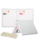 BNG Nail Display Book - 120 Color Professional Gel Polish Card in Silver Leather Book | Nail Salon Design & Art Display | 120 Pcs False Nails Tips - Buy Online on GoSupps.com