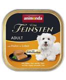 Animonda Adult Dog Food - Wet Feasts with Chicken & Liver 22 x 150g - Premium Quality for Healthier Dogs - Buy Online on GoSupps.com