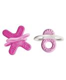 Mam Bite & Relax Set - Extra Light Pink Baby Teething Rings for Pain Relief | 2+ Months | 2 Pieces - Buy Online on GoSupps.com