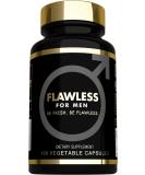 FLAWLESS FOR MEN Fiber Supplement - Extra Strength Digestive Cleanliness Support - 120 Vegan Capsules - Buy Online on GoSupps.com