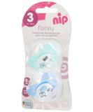 NIP Pacifier Family Girl - Silicone for 16-32 Months | International Shipping Available - Buy Online on GoSupps.com