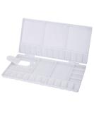 Watercolor Palette Folding Paint Tray with 33 Compartments, Thumbhole, and Brush Holders - White - Buy Online on GoSupps.com