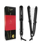 DORISILK Professional Steam Hair Straightener & Curler - Ceramic Tourmaline Vapor Flat Iron, Dual Voltage, LED Display - Black - Buy Online on GoSupps.com