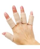 Senkary 20 Pc Finger Sleeves Protectors Thumb Brace Support for Pain Relief - Beige - Buy Online on GoSupps.com