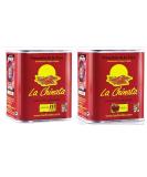 Smoked Paprika Sweet and HOT 2x70g tins D.O.P. - La Chinata Pimenton- The Very Best - Buy Online on GoSupps.com