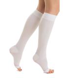 Relaxsan Anti-Sembolism M1350A Thrombosis Socks for Men & Women - 25-32 mmHg Compression Knee Socks - Unisex Class 2 - White (1 Pair L) - Buy Online on GoSupps.com