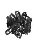 20 Pcs Metal Snap Clips for Hair Extensions and Wefts (32mm Black) - Secure and Stylish Clips for Hair Styling - Buy Online on GoSupps.com