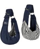 Cuby Adjustable Pet Carrier Sling for Small Dogs & Cats Travel Bag with Double Ring Shoulder Strap (Blue) - Compact & Convenient - Buy Online on GoSupps.com
