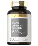 Black Currant Oil Softgels 1500mg 200 Count Non-GMO Gluten Free Formula - Buy Online on GoSupps.com