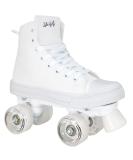 Lenexa MVP 2.0 Roller Skates | High-Top Sneaker Style for Kids & Adults | White | Size: Ladies 9 / Mens 8 - Buy Online on GoSupps.com