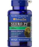 Puritan's Pride Neuro PS Phosphatidylserine 100mg Softgels - Cognitive Support Formula - Buy Online on GoSupps.com