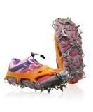 Kids Ice Cleats - Stainless Steel Traction Cleats for Hiking Boots & Shoes - Anti-Slip Snow Grips & Micro Spikes for Ice Fishing, Walking, Hiking & Climbing - Orange - Size S(1.5-4) - Buy Online on GoSupps.com