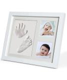 PewinGo Baby Handprint & Footprint Clay Kit | Baby Photo Frame for Newborn Boys & Girls | Baby Shower Gift | Nursery Room Decor | White - Buy Online on GoSupps.com