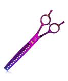 Jason 7.5 Chunker Scissors - Professional Dog Thinning Shears | Japanese Stainless Steel Effilator Scissors with 16 Teeth | Purple Pet Grooming Tools - Buy Online on GoSupps.com