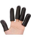 Povihome Black Finger Protectors, Finger Cots, Moisturizing Thumb and Finger Covers - New Thick Version - Elastic Cracked Finger Sleeves to Protect Cracked, Peel Finger and Other Finger Pain Black (Pack of 10) - Buy Online on GoSupps.com