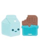 Nuby All Silicone Teether - Milk Carton/Chocolate Bar - 3+ Months - Buy Online on GoSupps.com