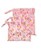 Coarse 4-Piece Reusable Diaper Bag Set - Waterproof Wet Bag with Pink Unicorn for Kindergarten & Baby Diapers - Buy Online on GoSupps.com