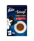 Felix Soup Cat Food Tender Strips Farm Selection Cat Food 6x48g Pack of 8 - Buy Online on GoSupps.com