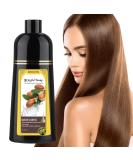 Joyful Young Natural Hair Dye Shampoo - Medium Brown & Black - Long Lasting Color - Women & Men - Buy Online on GoSupps.com