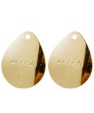 Dr.Fish 30/60pcs Fishing Spinner Blade Colorado Willow Kit Gold Silver Spoon Easy Spin Spinner Bait Making DIY Parts Accessories Freshwater Saltwater Walleye Rig Inline Colorado Blades Gold, #3, 30 Pk - Buy Online on GoSupps.com