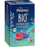 Messmer Organic Raspberry Lavender Tea - 100% Natural Vegan Gluten-Free Lactose-Free - 20 Tea Bags - Buy Online on GoSupps.com