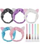 Aipaide 10-Piece Soft Face Mask Brush Set with Cat Ear Tools | Spa DIY Essentials in 5 Colors - Perfect for Cosmetics & Eye Masks - Buy Online on GoSupps.com