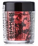 Stargazer Chunky Glitter Shaker Red. Cosmetic glitter for use on the eyes lips face body hair and nails. - Buy Online on GoSupps.com