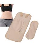 ZJchao Reusable Castor Oil Pack Wrap Set | Adjustable Elastic Strap & Leak-Proof Design for Waist & Neck Compress - Washable & Durable - Buy Online on GoSupps.com