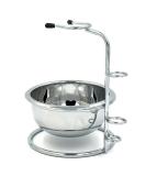 PerPro Stainless Steel Shaving Stand with Bowl Set - Razor Holder and Soap Mug for Manual Razor - Father's Day Gift - Buy Online on GoSupps.com