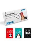 Polyclean 3x PocketCleaner - Microfiber Glasses Cleaning Towels (12x4 cm) | Practical Display & Screen Cleaner - Made in Germany - Buy Online on GoSupps.com