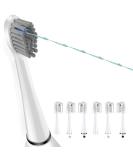 6-Pack LEDOSAKO Flossing Toothbrush Heads for Water-Pik Sonic Fusion 2.0 - Full Size White - Buy Online on GoSupps.com