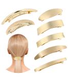 Cinaci 7pcs Elegant Gold Metal Hair Clips | Decorative Hairpins for Women & Girls - International Shipping Available - Buy Online on GoSupps.com