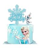 Happy Frozen Birthday Elsa Cake Topper - Buy Online on GoSupps.com