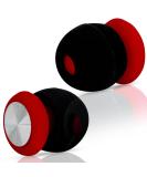 Sleep & Snoring Noise Canceling Earplugs - Concert Ear Protection - Comfortable & Effective - Black & Red (2 Pack) - Buy Online on GoSupps.com