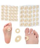 90 Piece Soft Latex Foam Corn Cushions - Self Adhesive Callus Pads for Foot and Heel Pain Relief - Skin Color, 2 Models - One Size - Buy Online on GoSupps.com