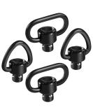 Bengor 4 Pack QD Sling Swivels, 1.25" Loop + D-Loop Quick-Disconnect Push Button for Two Point and Traditional Sling Swivel Mount Set - Buy Online on GoSupps.com