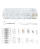 143-Part Glasses Repair Set | Silicone Nose Pads Tool & Hinge Caps for Easy Fixes - Buy Online on GoSupps.com