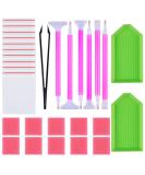 Myceke Diamond Painting Tools Kit - 29pcs DIY 5D Diamond Painting Accessories for Adults - Cross Stitch Tool Set with Diamond Needle, Tweezer, Glue, Plastic Tray - Buy Online on GoSupps.com