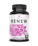 VALI Renew PMS Relief Supplement - Herbal Formula for Women's Menstrual Cycle Support Cramps & Mood Relief - 60 Veggie Capsules - Buy Online on GoSupps.com