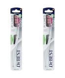 Dr. Best Polimed Toothbrush - Soft (2 Pack) for Up to 49% Better Cleaning in Hard-to-Reach Areas - International Shipping Available - Buy Online on GoSupps.com