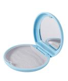 Orthodontic Box Retainer Case Aligner Case Denture Boxes Denture Storage Container Orthodontic Round Retainer Box (Blue+Mirror) - Buy Online on GoSupps.com