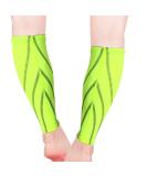 Gemx Calf Compression Sleeve (1 Pair) - Breathable Neoprene Fabric - Shin Splints Support for Running, Cycling & Hiking - Men & Women - Size M (Calf Wave) Green - Buy Online on GoSupps.com