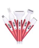 5-in-1 Women's Electric Razor - Portable USB Charging Painless Hair Removal for Face Bikini Legs & More - Buy Online on GoSupps.com