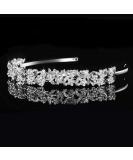 Handmade Crystal Rhinestone Flower Tiara Headband for Bridal Wedding Events - Buy Online on GoSupps.com