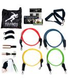 KB Powerbands Resistance Bands Set | Exercise Bands with Handles & Door Anchor for Strength Training & Physical Therapy - Includes Digital Training Downloads - Buy Online on GoSupps.com